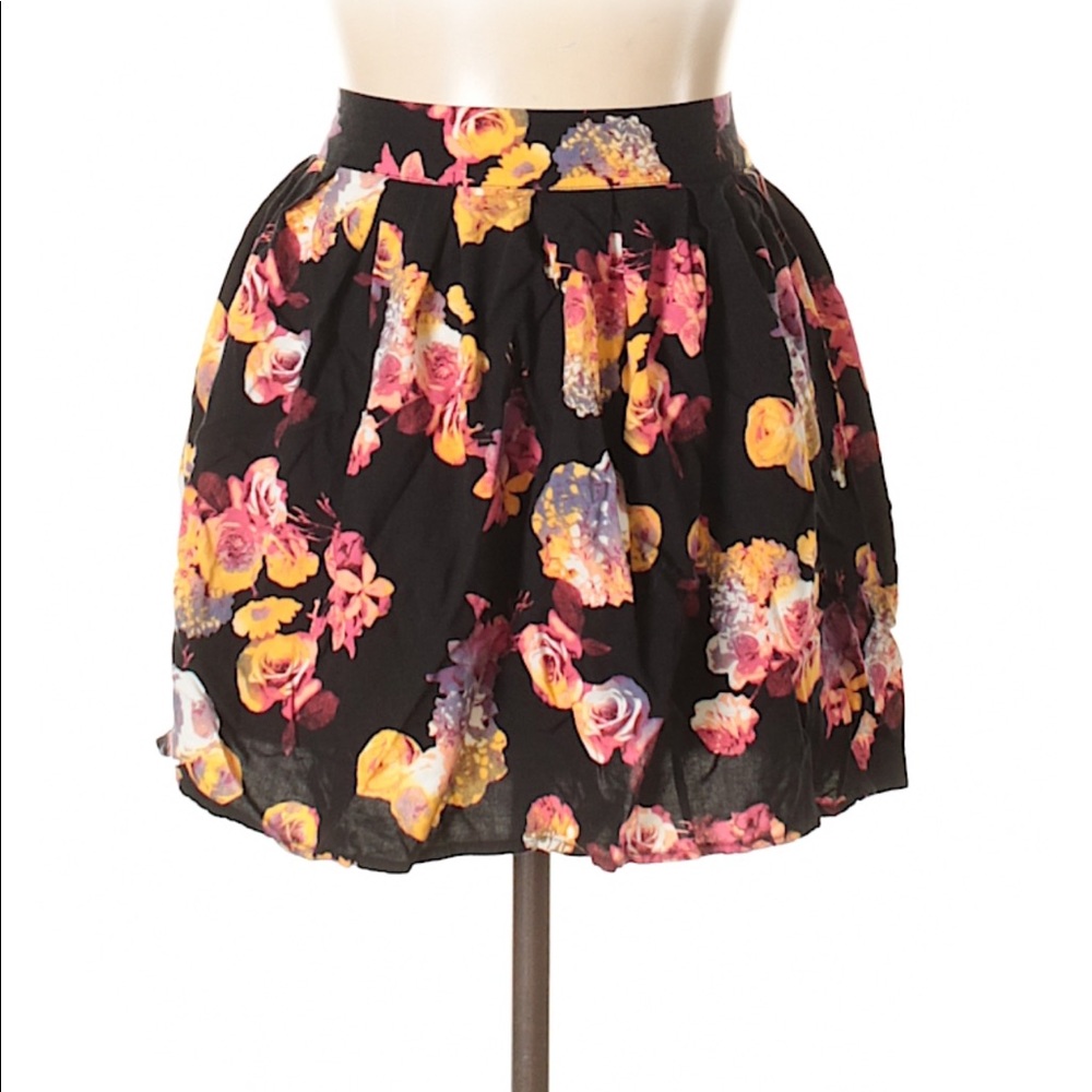 Frenchi Floral Mini Skirt
